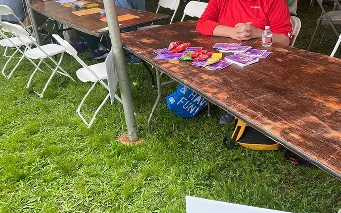 phil morton at an event